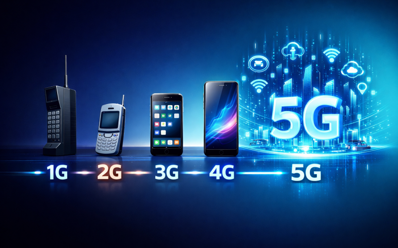 A Evolução da Internet Móvel: Do 1G ao 6G