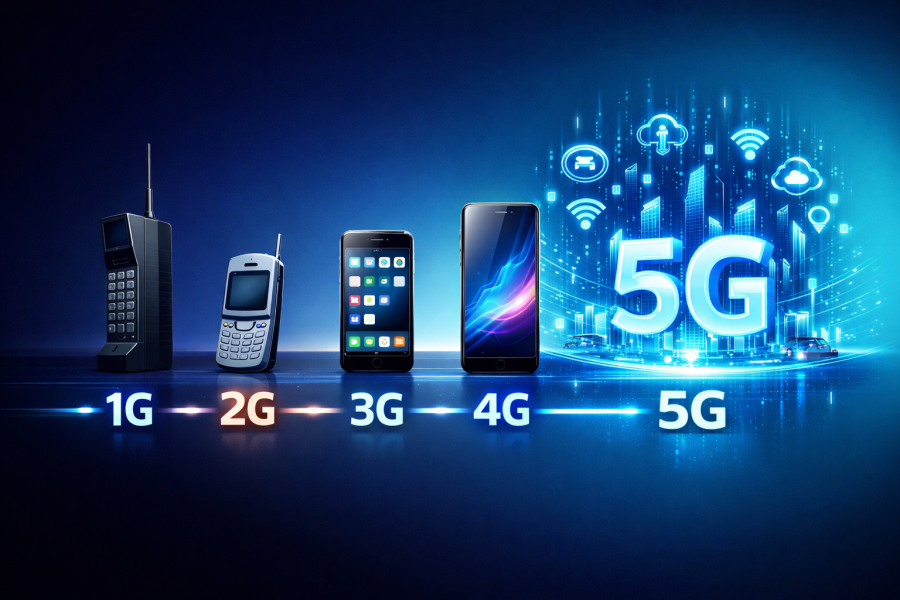 A Evolução da Internet Móvel: Do 1G ao 6G